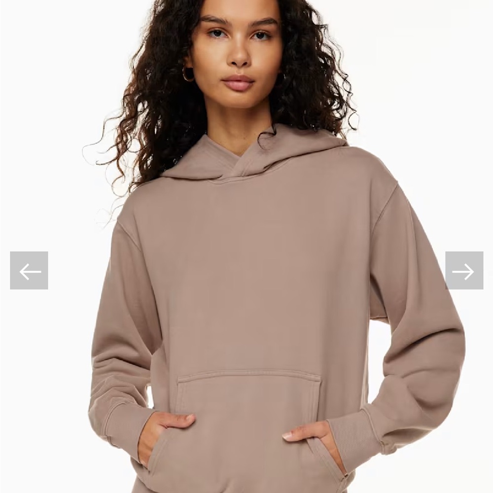 Aritzia TNA Women's Mauve-Taupe Relaxed Hoodie Size M Beautiful